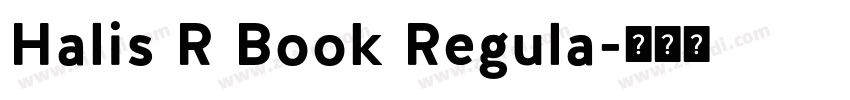 Halis R Book Regula字体转换